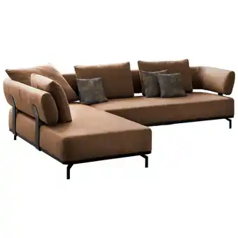 XXXLutz Ecksofa in flachgewebe honig Angebot