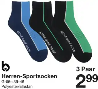 Zeeman Herren-Sportsocken 3 Paar Angebot