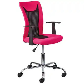 XXXLutz Jugenddrehstuhl in schwarz, chromfarben, pink Angebot