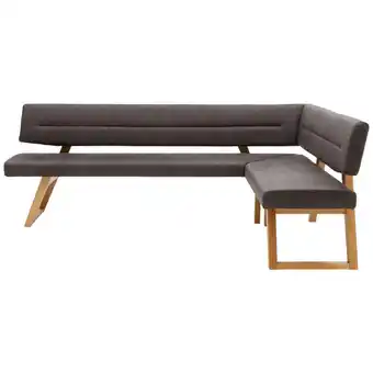 XXXLutz Eckbank 155/235 cm in anthrazit, eichefarben Angebot
