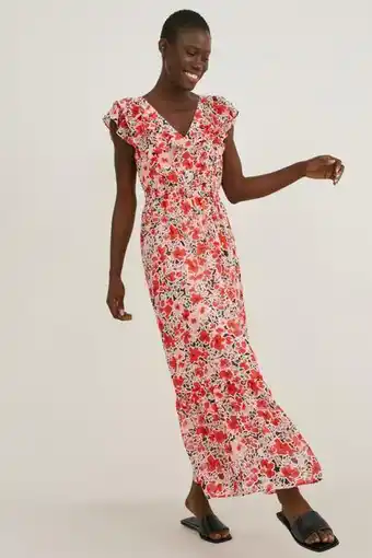 C&A Chiffon-kleid - recycelt - geblümt Angebot