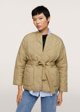 Mango Steppanorak mit gürtel Angebot