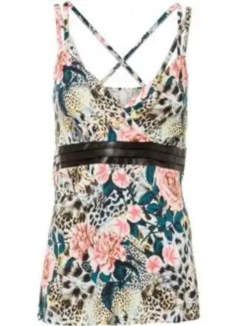 Bonprix Top mit lederimitatbinding Angebot