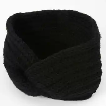 Claire's Knit twisted headwrap - black Angebot