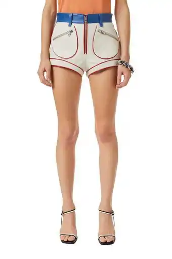 Diesel Shorts aus colourblock-leder Angebot