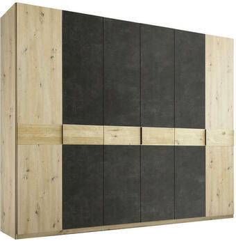 XXXLutz Drehtürenschrank in schwarz, eichefarben, eiche artisan Angebot