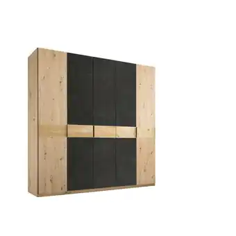 XXXLutz Drehtürenschrank in schwarz, eichefarben, eiche artisan Angebot