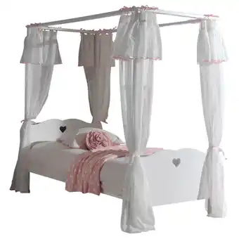XXXLutz Himmelbett 90/200 cm in weiß Angebot