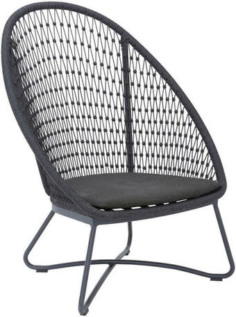 XXXLutz Gartensessel in metall, textil anthrazit, grau Angebot