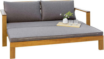 XXXLutz Gartenbank 180/75/75/130 cm in akaziefarben Angebot