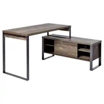 XXXLutz Eckschreibtisch in eichefarben 147/120/76 cm Angebot