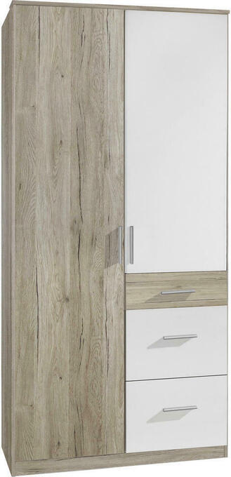 XXXLutz Kleiderschrank in weiß, eiche san remo Angebot