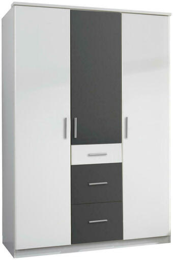 XXXLutz Kleiderschrank in graphitfarben, weiß Angebot