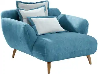 XXXLutz Big sessel in chenille türkis Angebot
