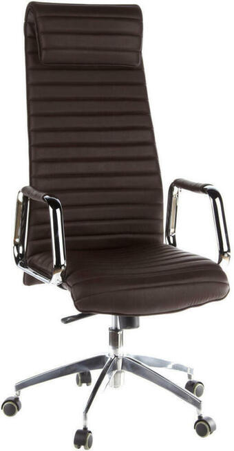 XXXLutz Chefsessel in lederlook silberfarben, dunkelbraun Angebot