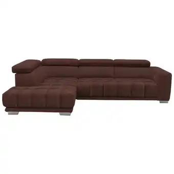XXXLutz Ecksofa in chenille braun Angebot