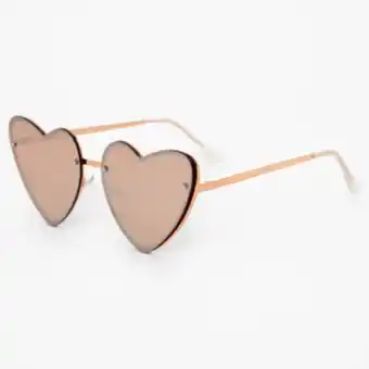 Claire's Rose gold heart sunglasses Angebot