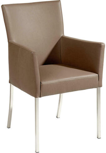 XXXLutz Armlehnstuhl in edelstahl echtleder pigmentiert Angebot