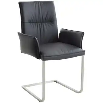 XXXLutz Armlehnstuhl in edelstahl echtleder pigmentiert Angebot