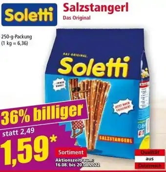 Norma Soletti Salztangerl 250 g Angebot