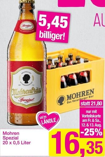 Sutterlüty Mohren Spezial 20 x 0,5 Liter Angebot