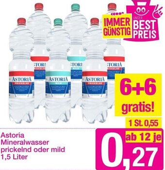 Sutterlüty Astoria Mineralwasser Prickelnd oder Mild 1,5 Liter Angebot