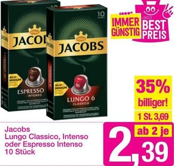 Sutterlüty Jacobs Lungo Classico, Intenso Oder Espresso Intenso Angebot