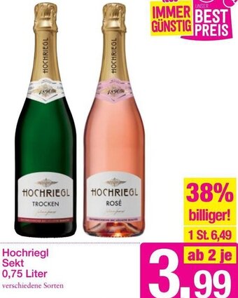 Sutterlüty Hochriegl Sekt 0,75 Liter Angebot