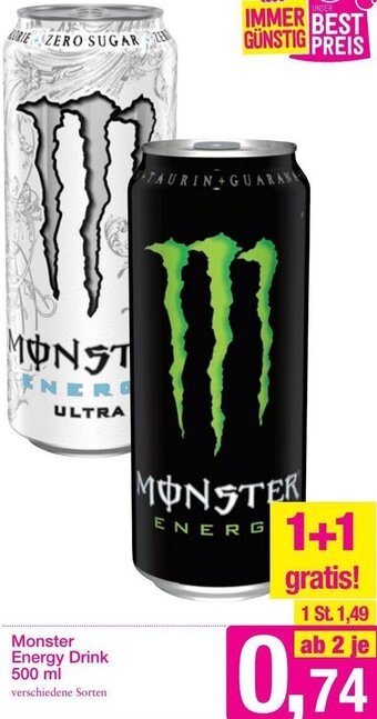 Sutterlüty Monster Energy Drink 500 ml Angebot