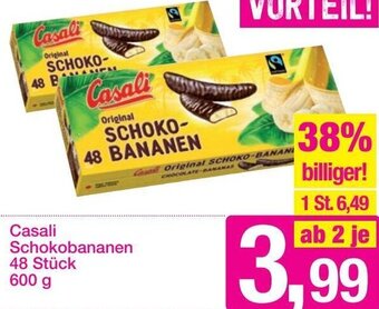 Sutterlüty Casali Schokobananen 600 g Angebot