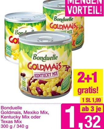 Sutterlüty Bonduelle Goldmais, Mexiko Mix, Kentucky Mix oder Texas Mix 300 g/ 340 g Angebot