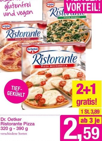 Sutterlüty Dr. Oetker Ristorante Pizza 320 g-390 g Angebot