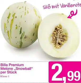 Sutterlüty Billa Premium Melone,, Snowball per stk. Angebot