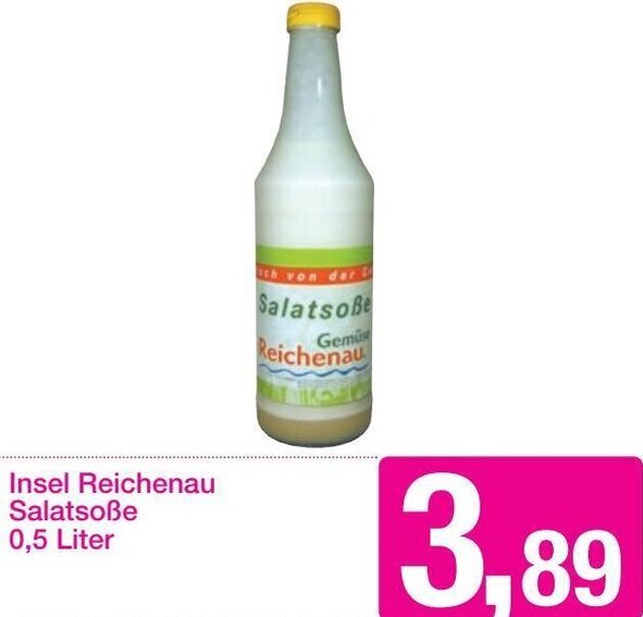 Insel Reichenau Salatsoße 0,5 Liter Angebot bei Sutterlüty