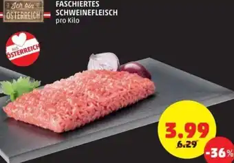 PENNY Faschiertes Schwinfleisch pro Kilo Angebot