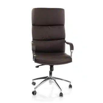 XXXLutz Chefsessel in lederlook silberfarben, dunkelbraun Angebot