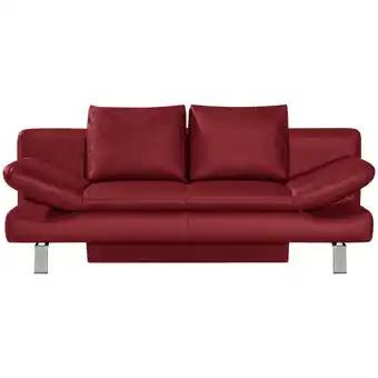 XXXLutz Schlafsofa in echtleder weinrot Angebot