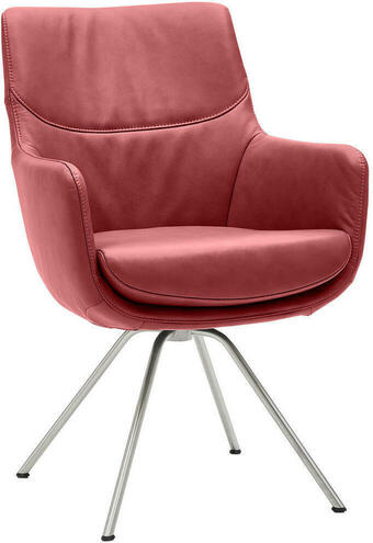 XXXLutz Armlehnstuhl in edelstahl echtleder pigmentiert Angebot