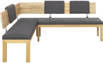 XXXLutz Eckbank 171/208 cm in anthrazit, eichefarben Angebot