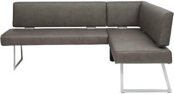 XXXLutz Eckbank 231/160 cm in braun, edelstahlfarben Angebot
