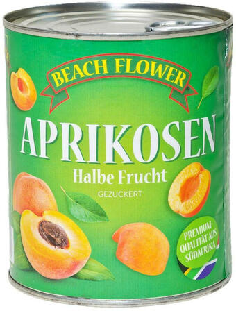 Billa Beach flower aprikosen halbe früchte Angebot