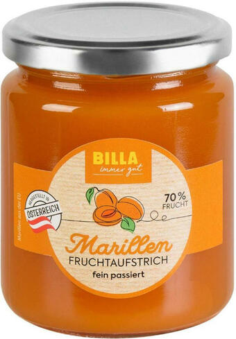 Billa Billa marillen fruchtaufstrich Angebot