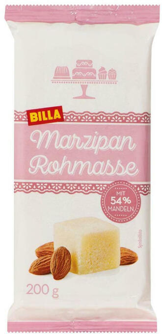 Billa Billa marzipan rohmasse Angebot