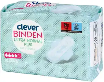 Billa Clever binden ultra normal plus mit flügel Angebot