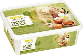 Billa Billa pistazie vanille nougat eis Angebot