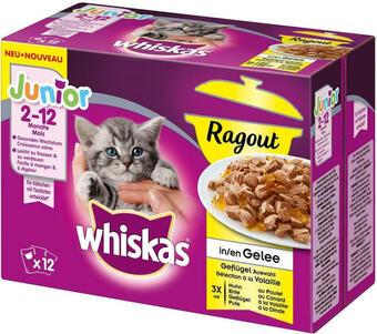 Billa Whiskas frischebeutel ragout geflügel junior Angebot