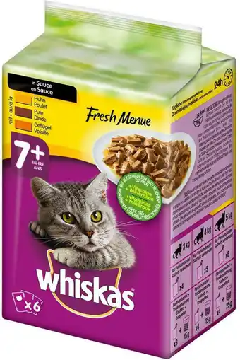 Billa Whiskas fresh menue geflügel 7+ Angebot