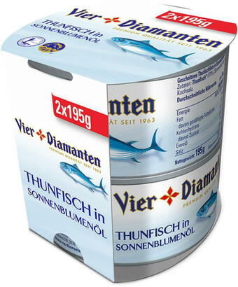 Billa Vier diamanten thunfisch in öl 2er Angebot