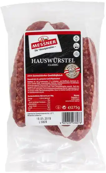 Billa Messner hauswürstel classic Angebot
