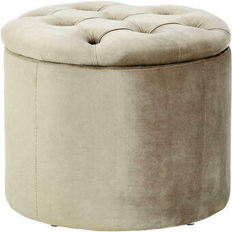 Mömax Hocker aus samt in taupe Angebot